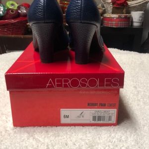 Navy blue with gold new shoes